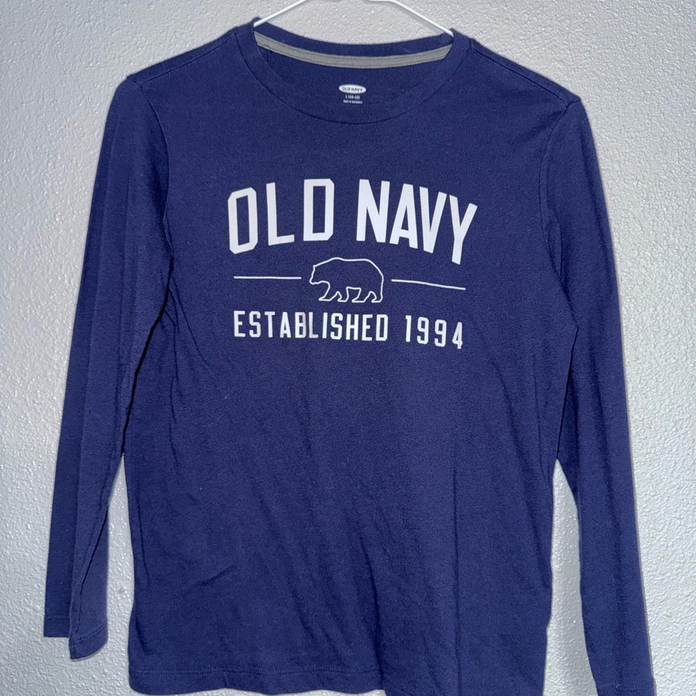 Old Navy Navy Blue Crew Neck Top